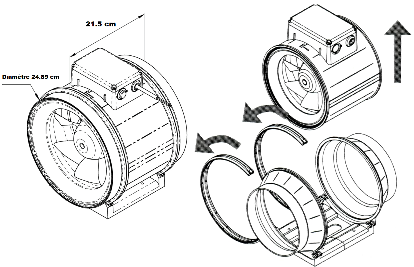 Max-Fan Pro Series 250 mm Can-Filters