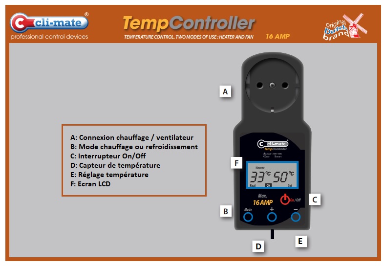 Température Controller Cli-Mate 16 A