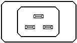 Cordon mâle IEC 3*2.5mm catégorie C20