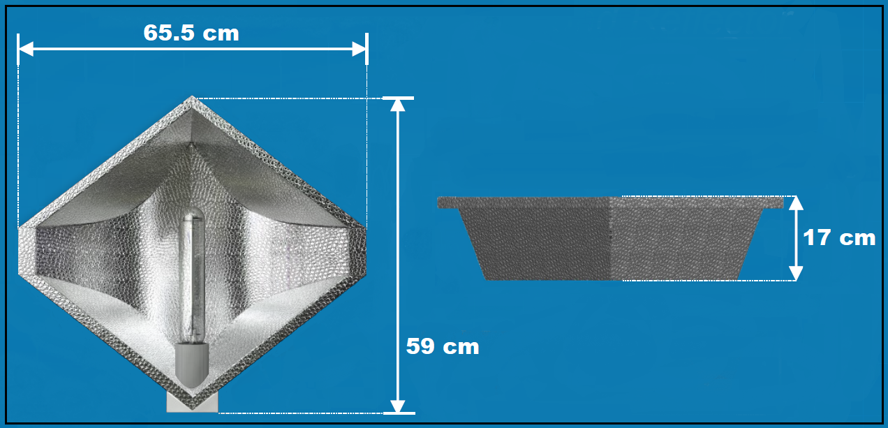 Dimensions du réflecteur Diamond Florastar