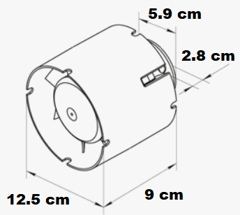 EXTRACTEUR D'AIR 125MM (EU 220V) - INDOORFACTORY