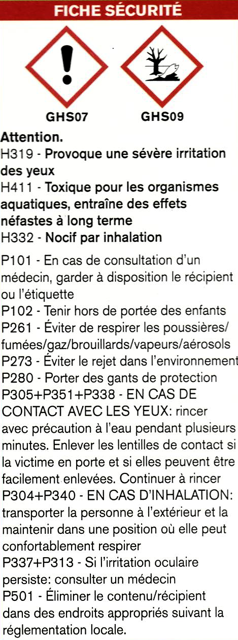 Anti parasites et ravageurs polymère Siltac