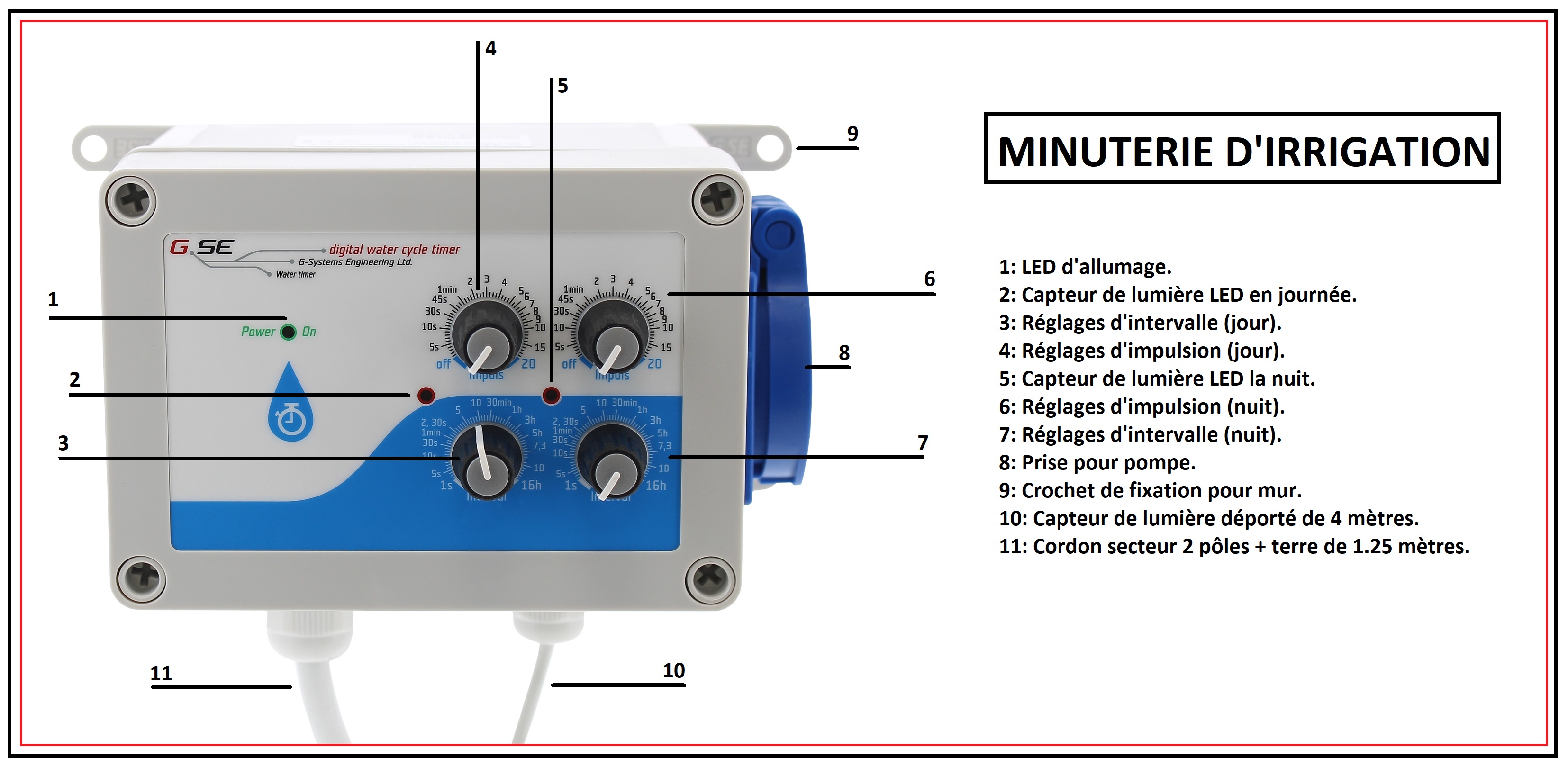 Minuterie d'irrigation GSE