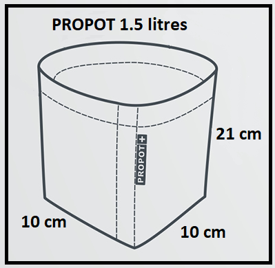 Pot en feutre textile Propot 1.5 litres