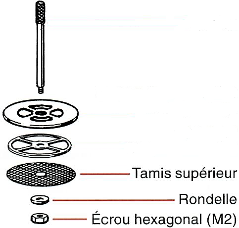 tamis pour insert fillling chamber volcano