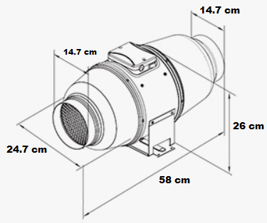 Silencieux de ventilation pour connexion 150 mm - Hydrozone