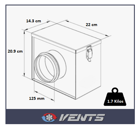 Dimensions du filtre à air Ventilation Systems