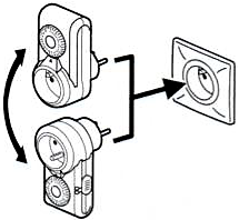 Connection du programmateur à encoches Legrand